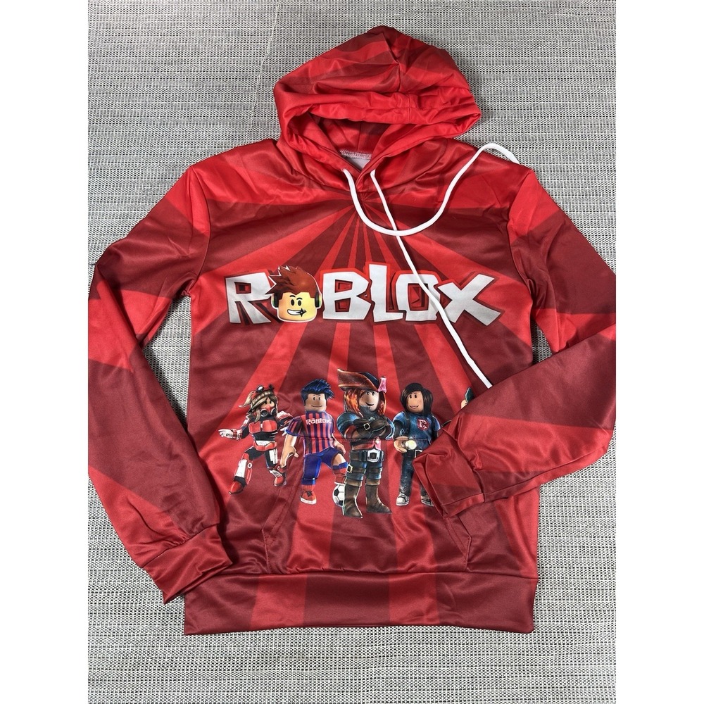 Reblox Youth Gaming Print Hoodie XS  Multi Character Cartoon Pull Over